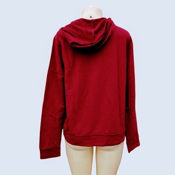 Burgundy Terry Jacket 2X - Picture 4 of 4